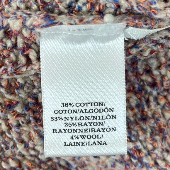 Ann Taylor Size M Minimalist Neutral Knit Crewneck Sweater Cotton/Wool Blend EUC - Picture 7 of 9